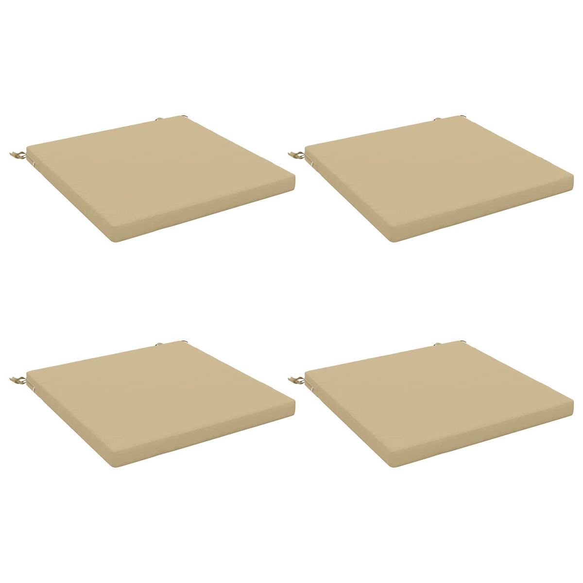 4-Stykke Sædepuder SOEST 4 stk. 100% polyester Beige