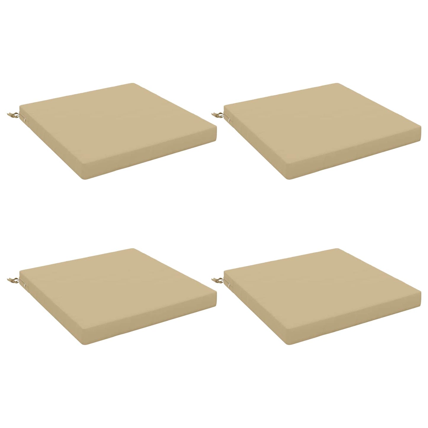 4-Stykke Sædepuder SOEST 4 stk. 100% polyester Beige