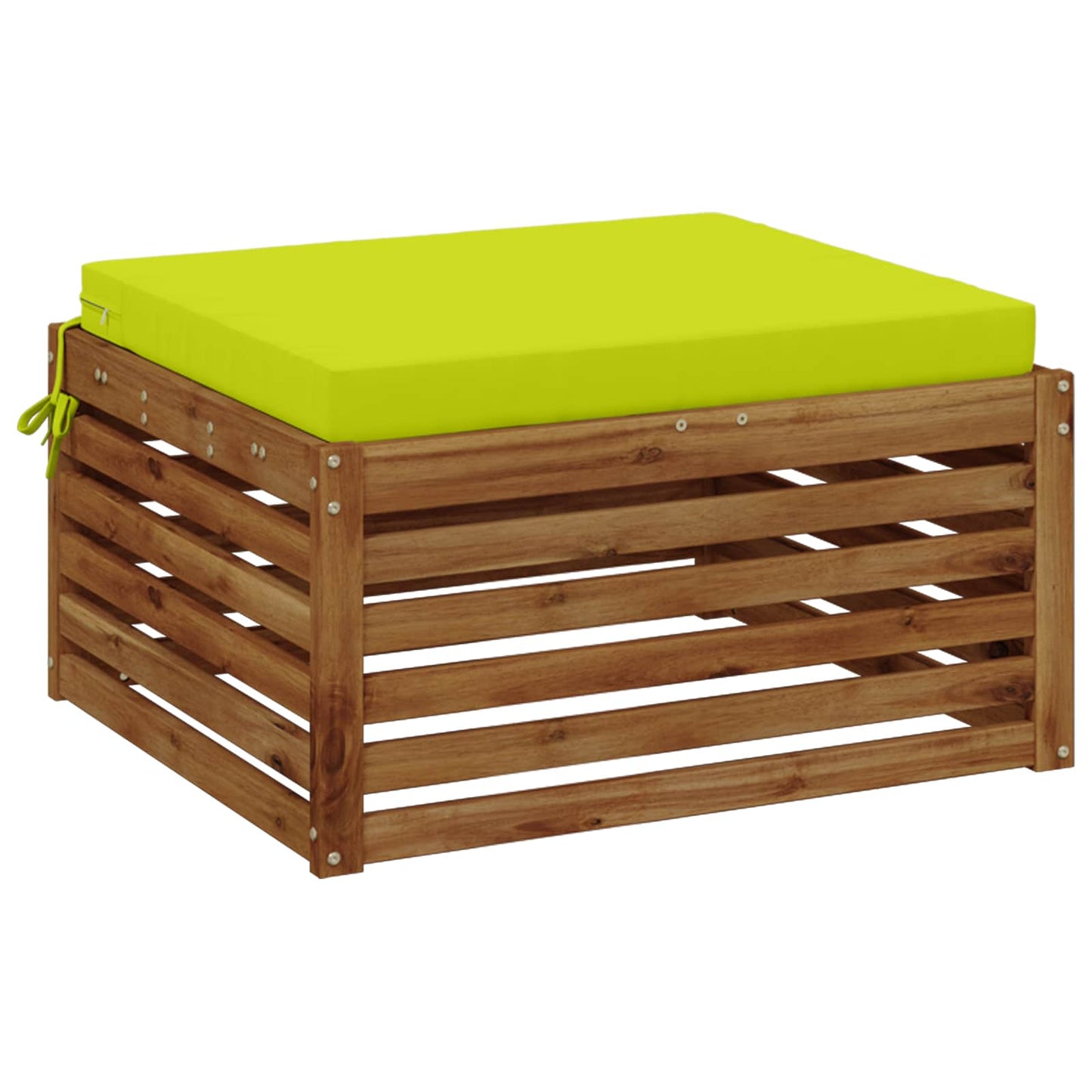 1-Stykke Sædepude SOEST 100% polyester Lys grøn 80 x 80 x 7 cm