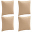 4-delte rygpuder PUTTEN 4 pcs 100% polyester Sandfarvet