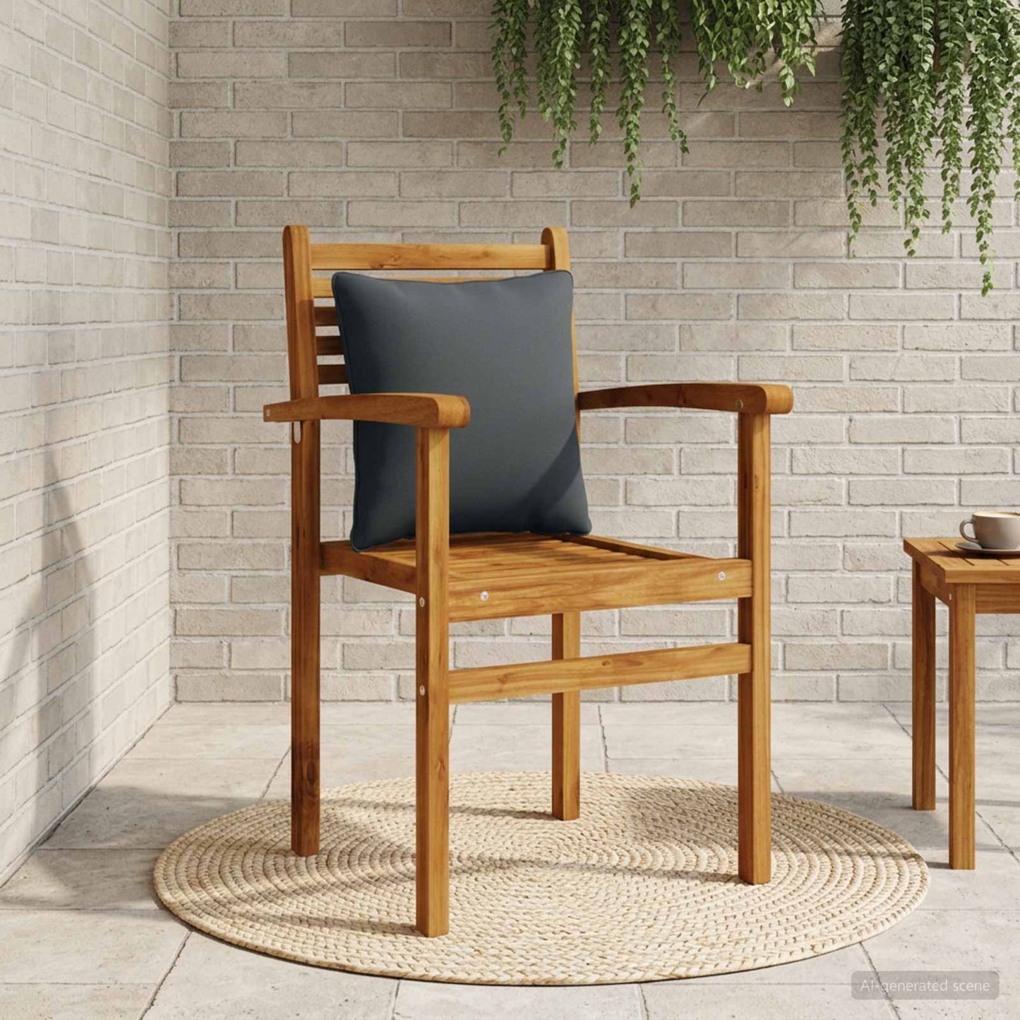 1-delte rygpuder PUTTEN 100% polyester Mørk blå 40 x 40 x 15 cm