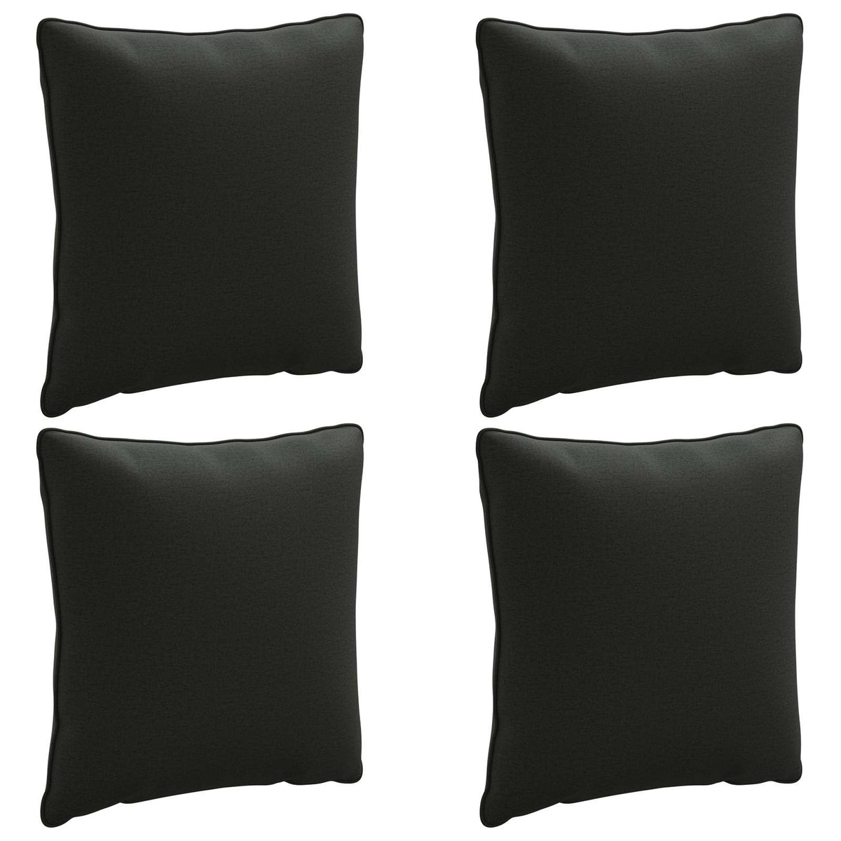 4-delte rygpuder PUTTEN 4 pcs 100% polyester Sort