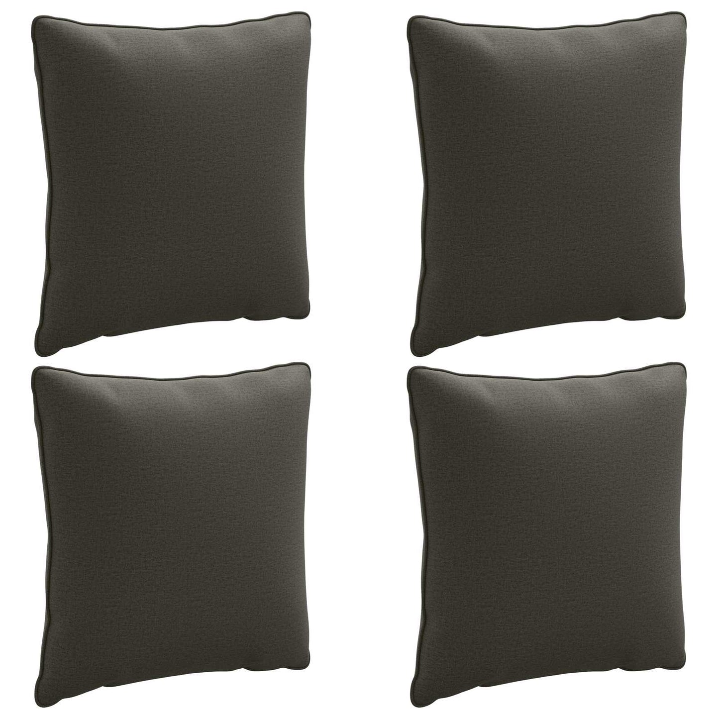 4-delte rygpuder PUTTEN 4 pcs 100% polyester Antracit