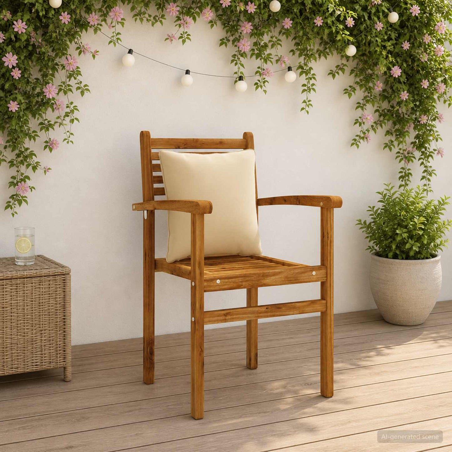 4-delte rygpuder PUTTEN 4 pcs 100% polyester Beige