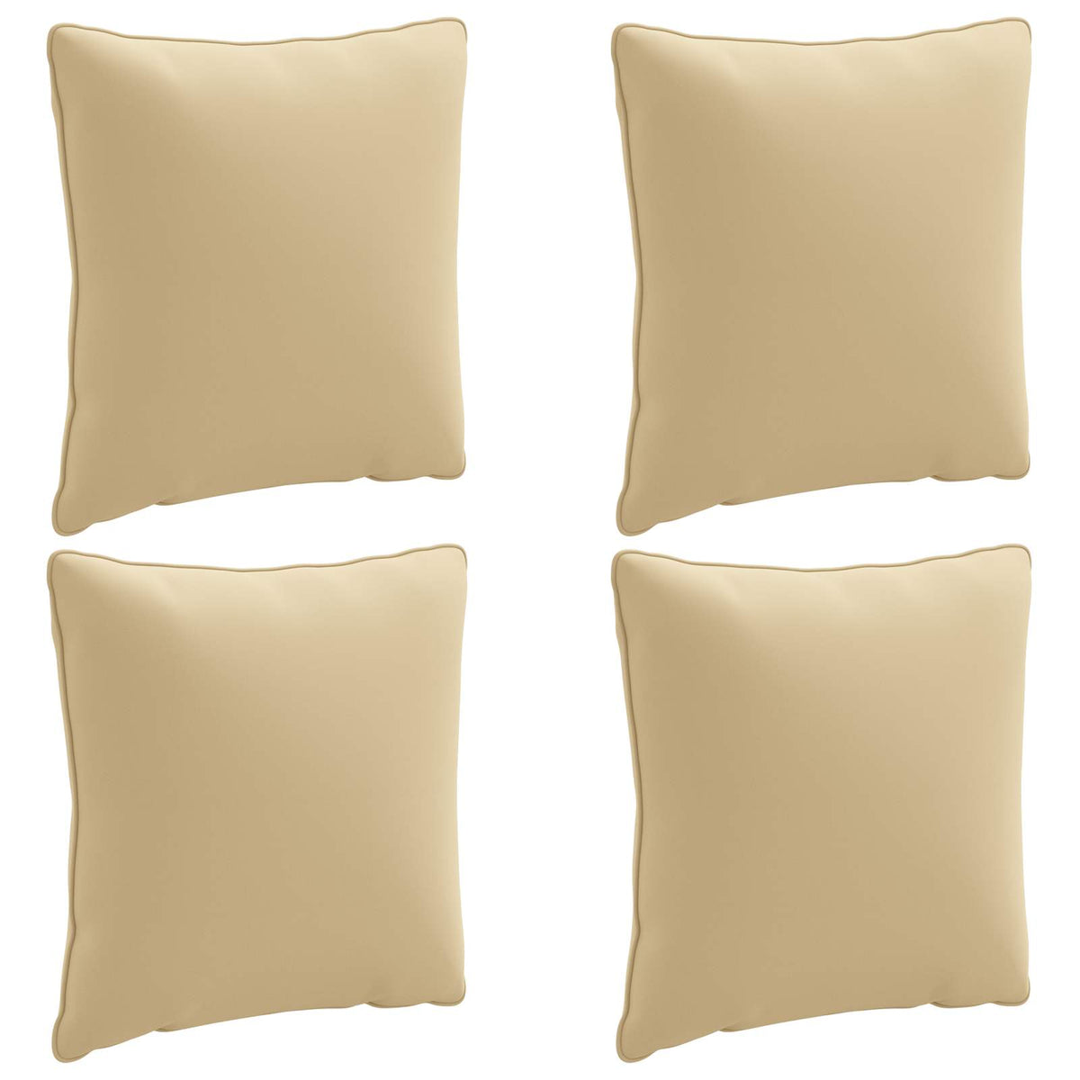 4-delte rygpuder PUTTEN 4 pcs 100% polyester Beige