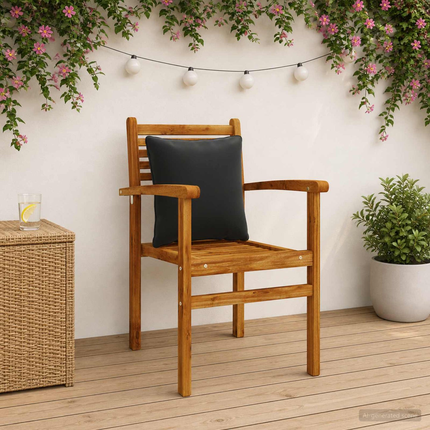 4-delte rygpuder PUTTEN 4 pcs 100% polyester Sort