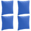 4-delte rygpuder PUTTEN 4 pcs 100% polyester Kongelig blå