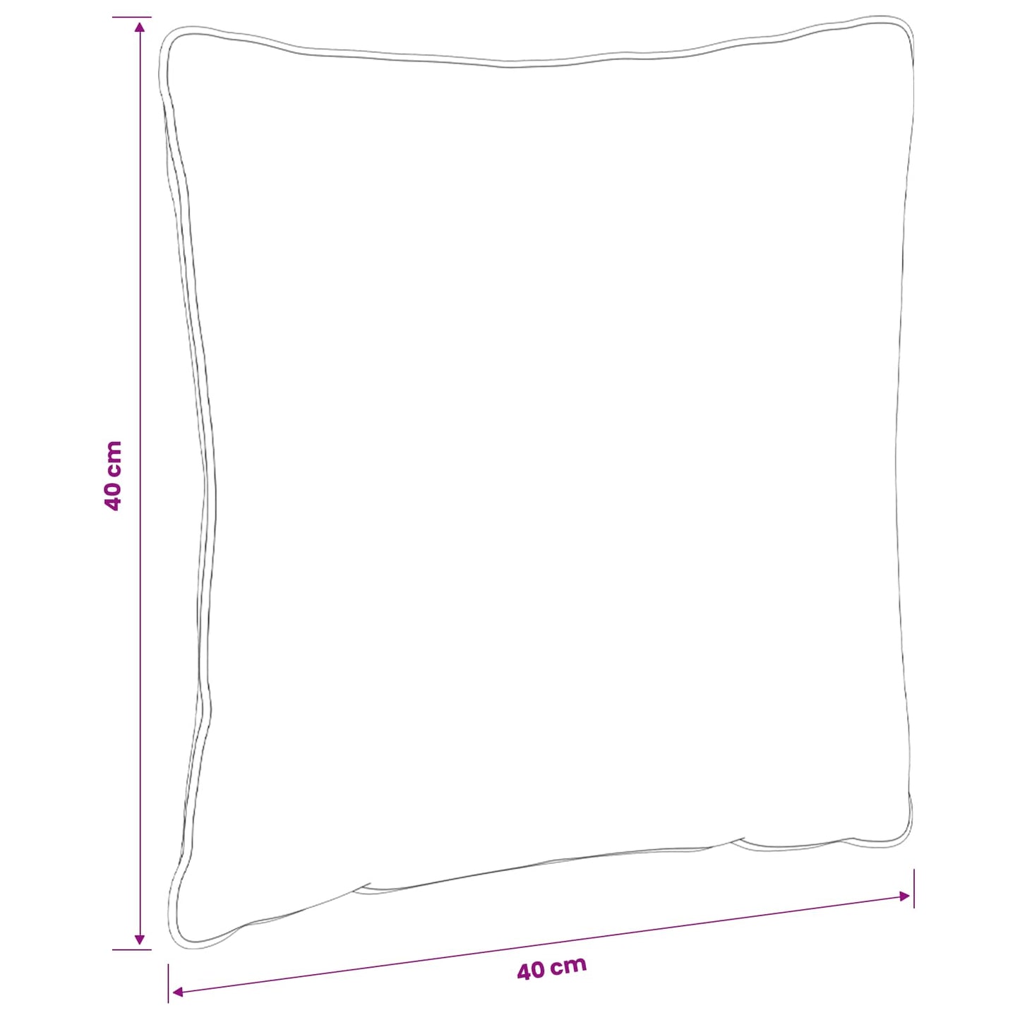 4-delte rygpuder PUTTEN 4 pcs 100% polyester Bladdesign