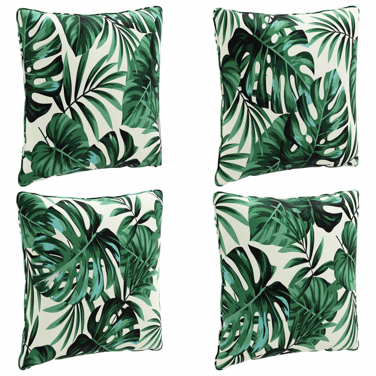4-delte rygpuder PUTTEN 4 pcs 100% polyester Bladmønster