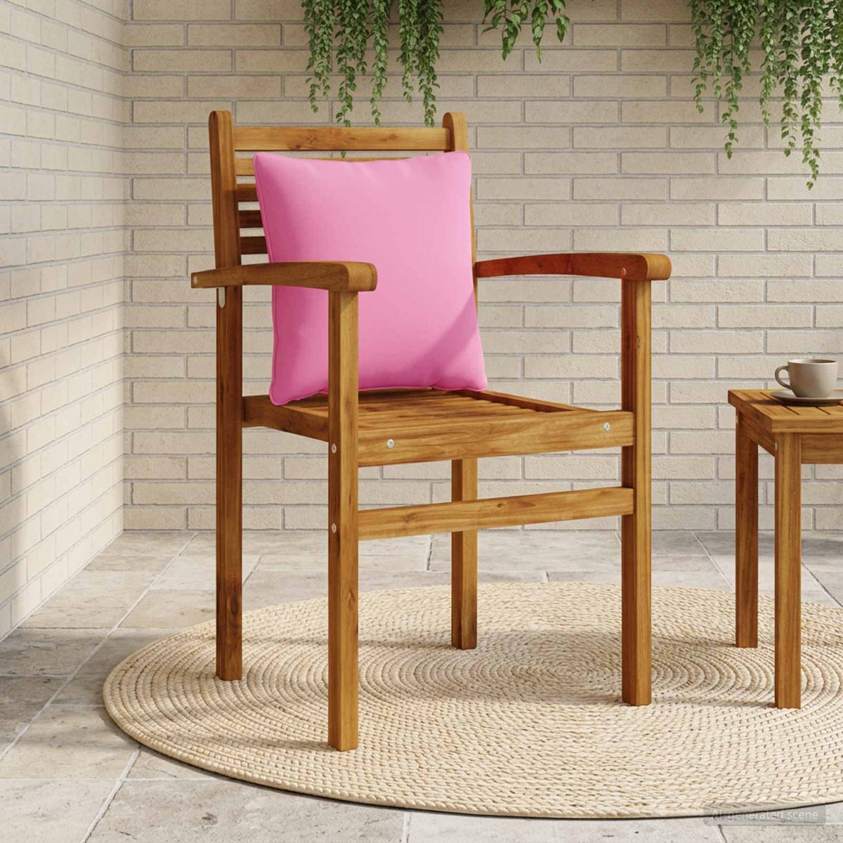 1-delte rygpuder PUTTEN 100% polyester Lyserød 40 x 40 x 15 cm