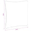 1-delte rygpuder PUTTEN 100% polyester Rød 40 x 40 x 15 cm