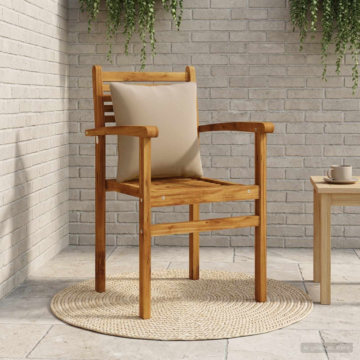 1-delte rygpuder PUTTEN 100% polyester Gråbrun 40 x 40 x 15 cm