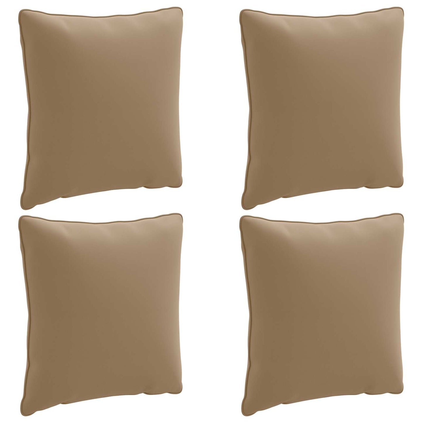 4-delte rygpuder PUTTEN 4 pcs 100% polyester Gråbrun