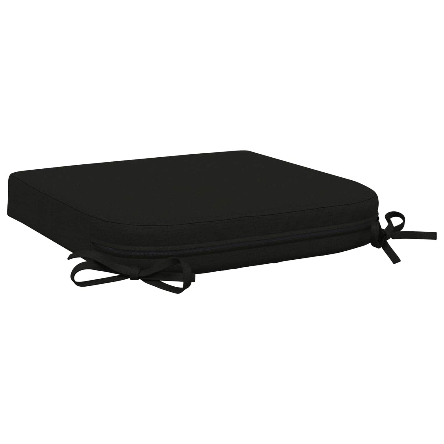4-delt sædepuder SOEST 4 pcs 100% polyester Sort 40 x 40 x 7 cm