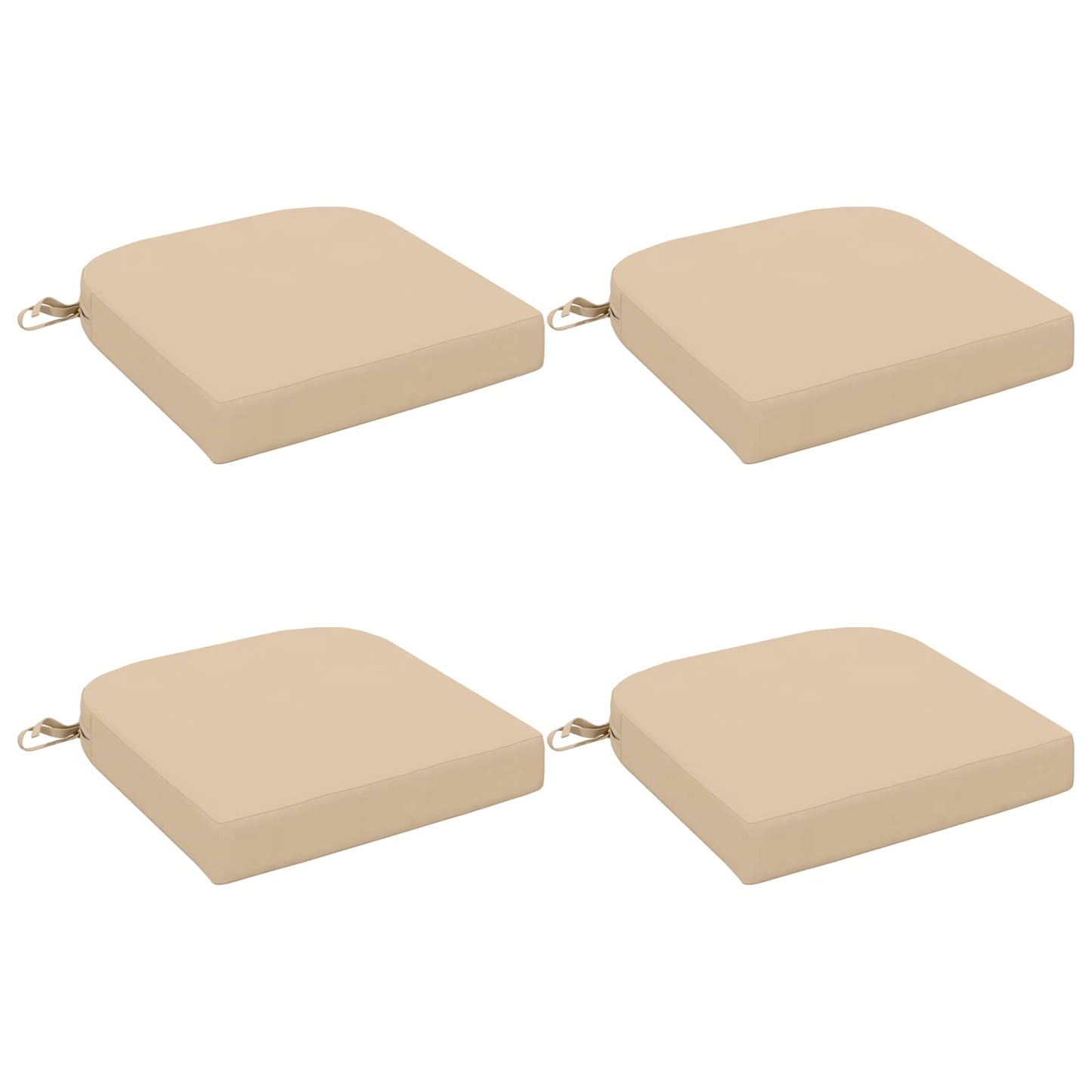 4-delt sædepuder SOEST 4 pcs 100% polyester Cremefarvet
