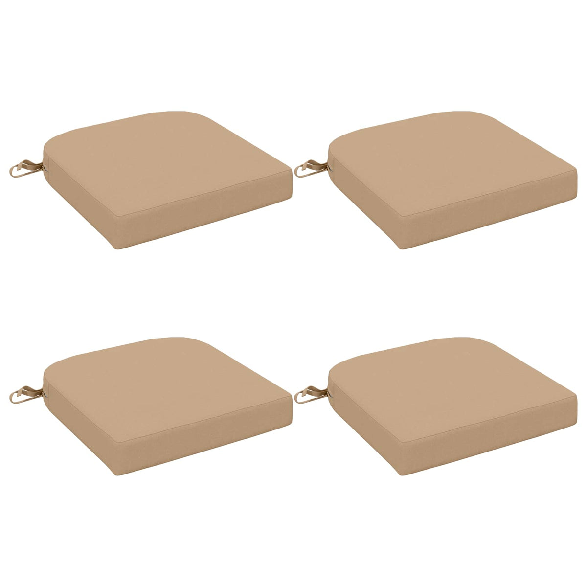 4-delt sædepuder SOEST 4 pcs 100% polyester Sandfarvet
