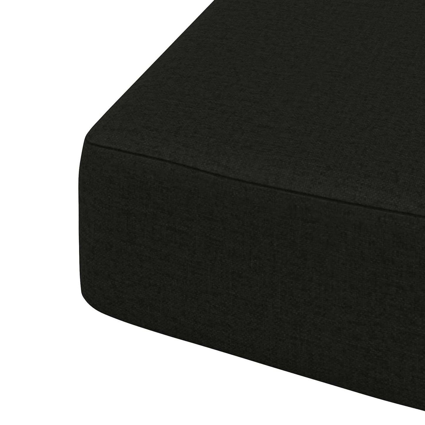 4-delt sædepuder SOEST 4 pcs 100% polyester Sort 45 x 45 x 7 cm