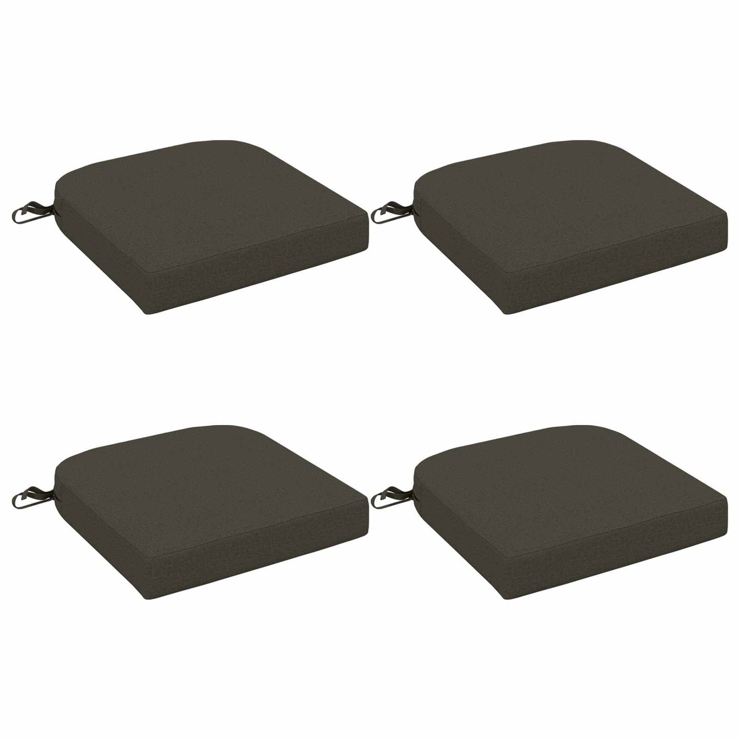 4-delt sædepuder SOEST 4 pcs 100% polyester Antracit