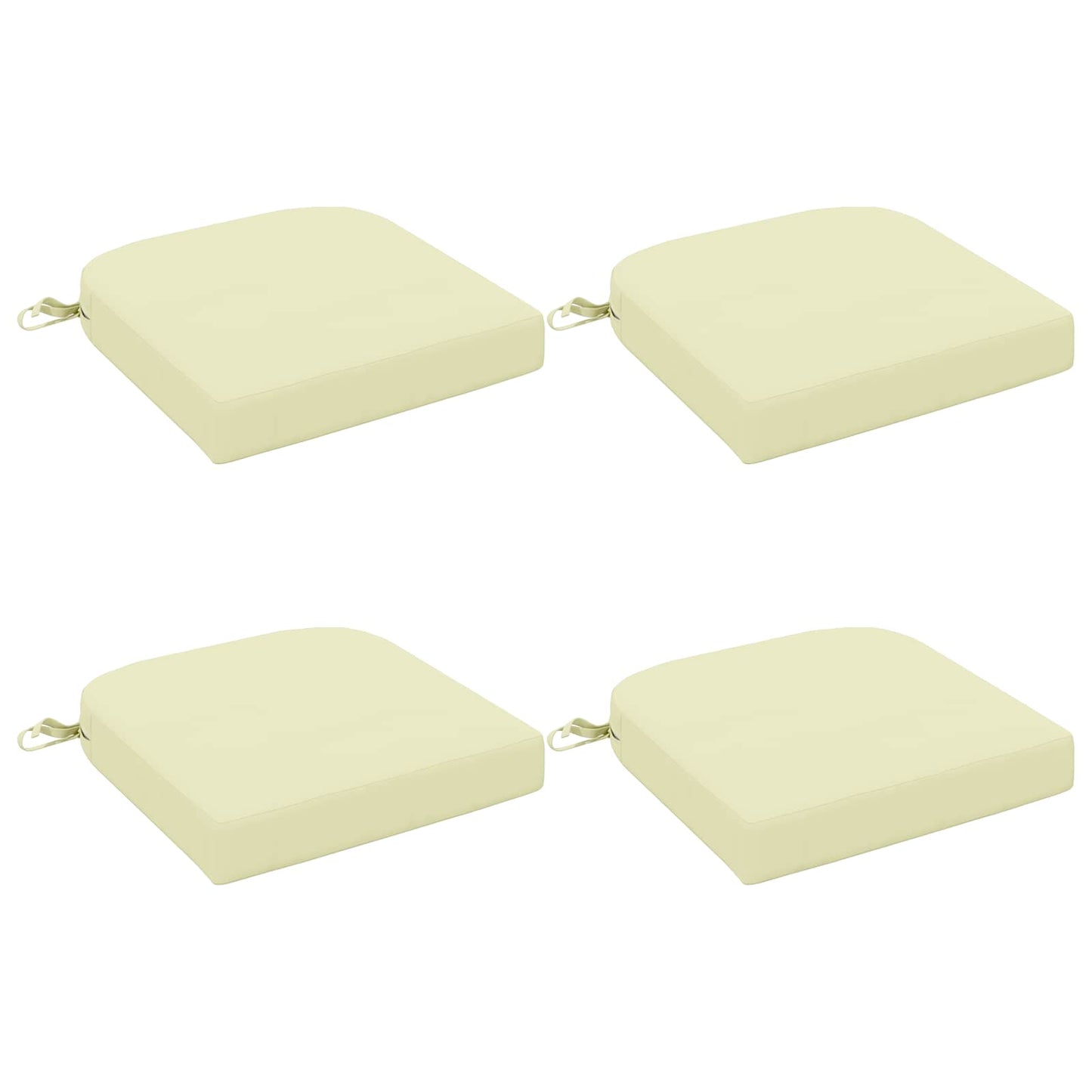 4-delt sædepuder SOEST 4 pcs 100% polyester Cremefarvet