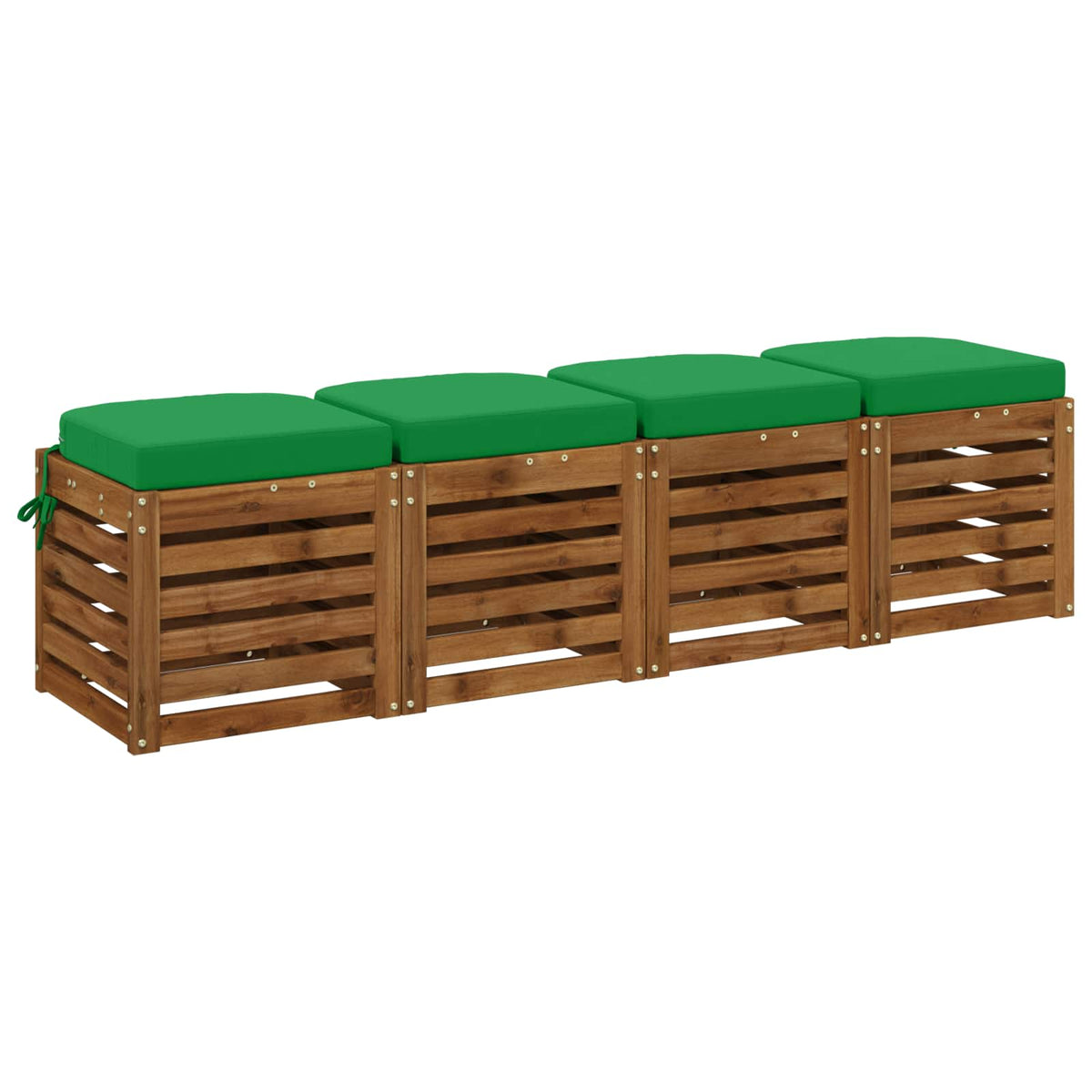 4-delt sædepuder SOEST 4 pcs 100% polyester Grøn 45 x 45 x 7 cm