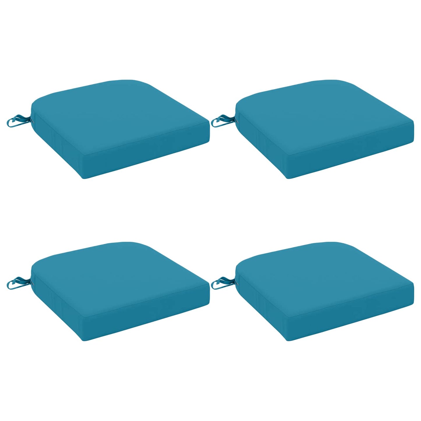 4-delt sædepuder SOEST 4 pcs 100% polyester Lyseblå