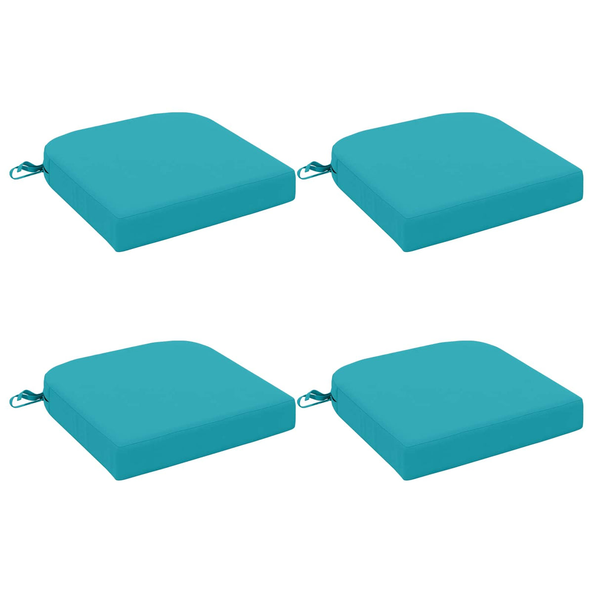 4-delt sædepuder SOEST 4 pcs 100% polyester Turkis