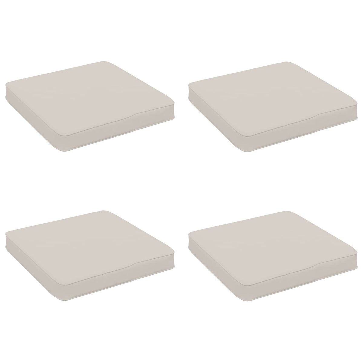 4-Stykke Sædepuder VUGHT 4 pcs 100% polyester Hvid