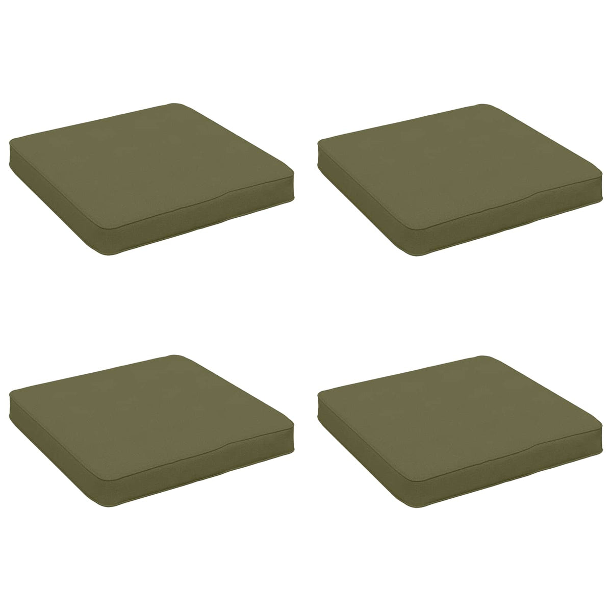 4-Stykke Sædepuder VUGHT 4 pcs 100% polyester Olivengrøn