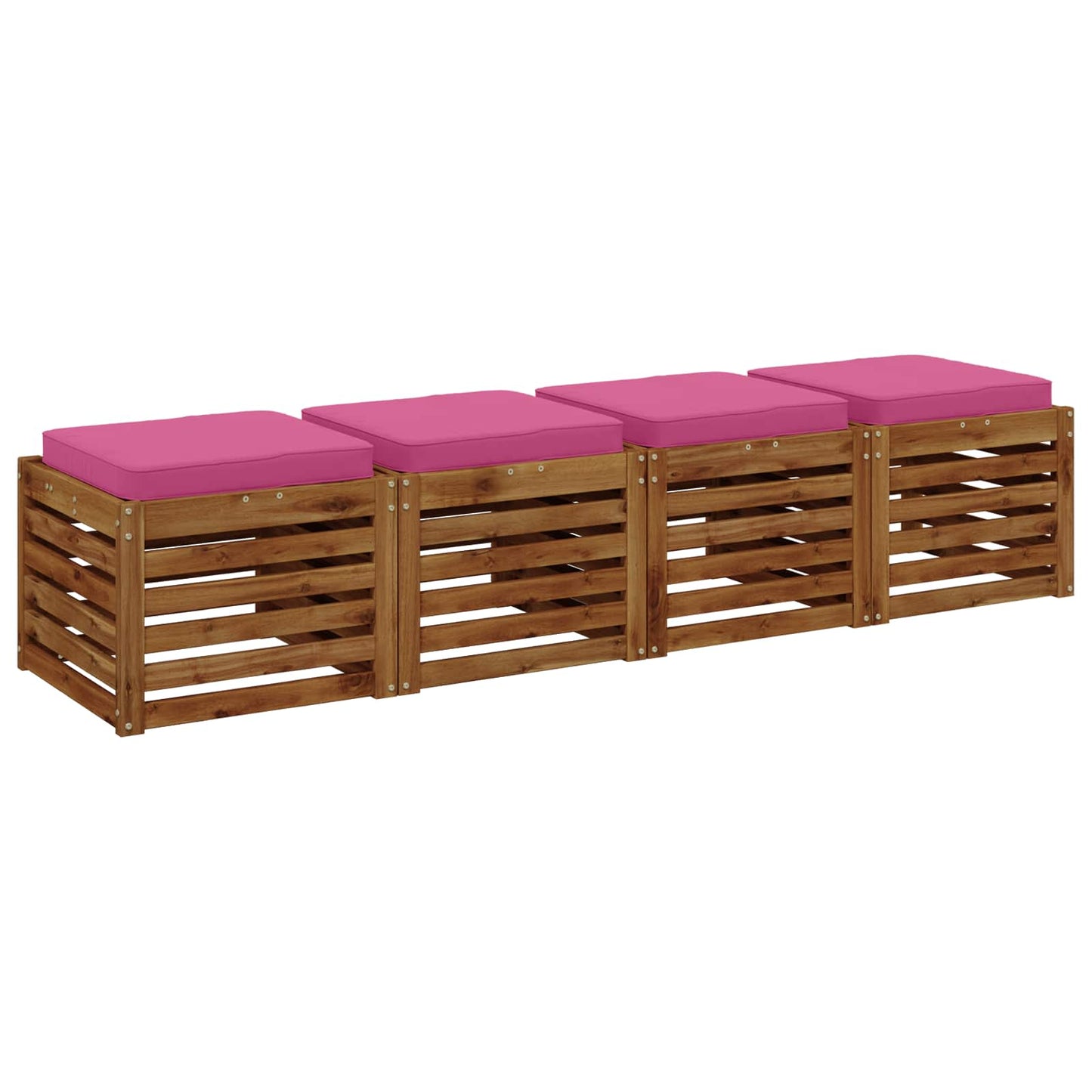 4-Stykke Sædepuder VUGHT 4 pcs 100% polyester Lyserød