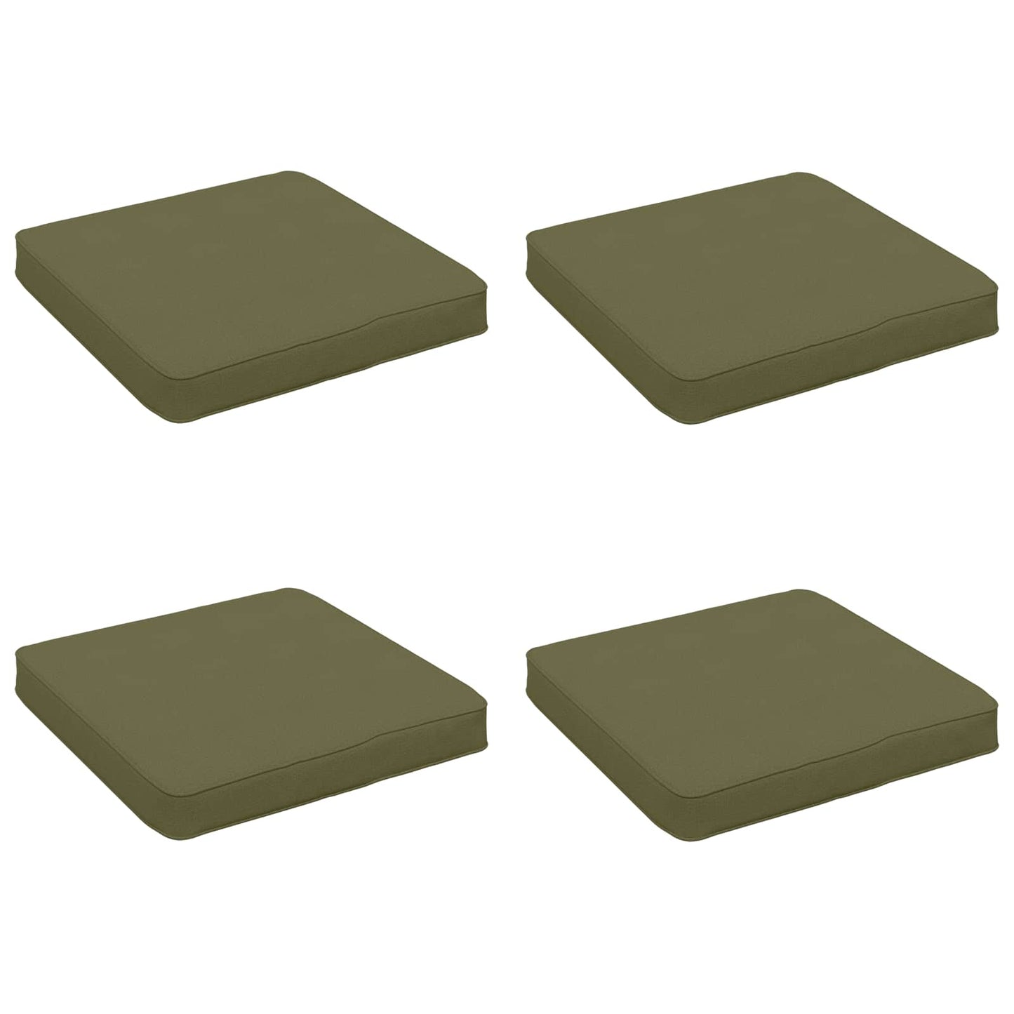 4-Stykke Sædepuder VUGHT 4 pcs 100% polyester Olivengrøn