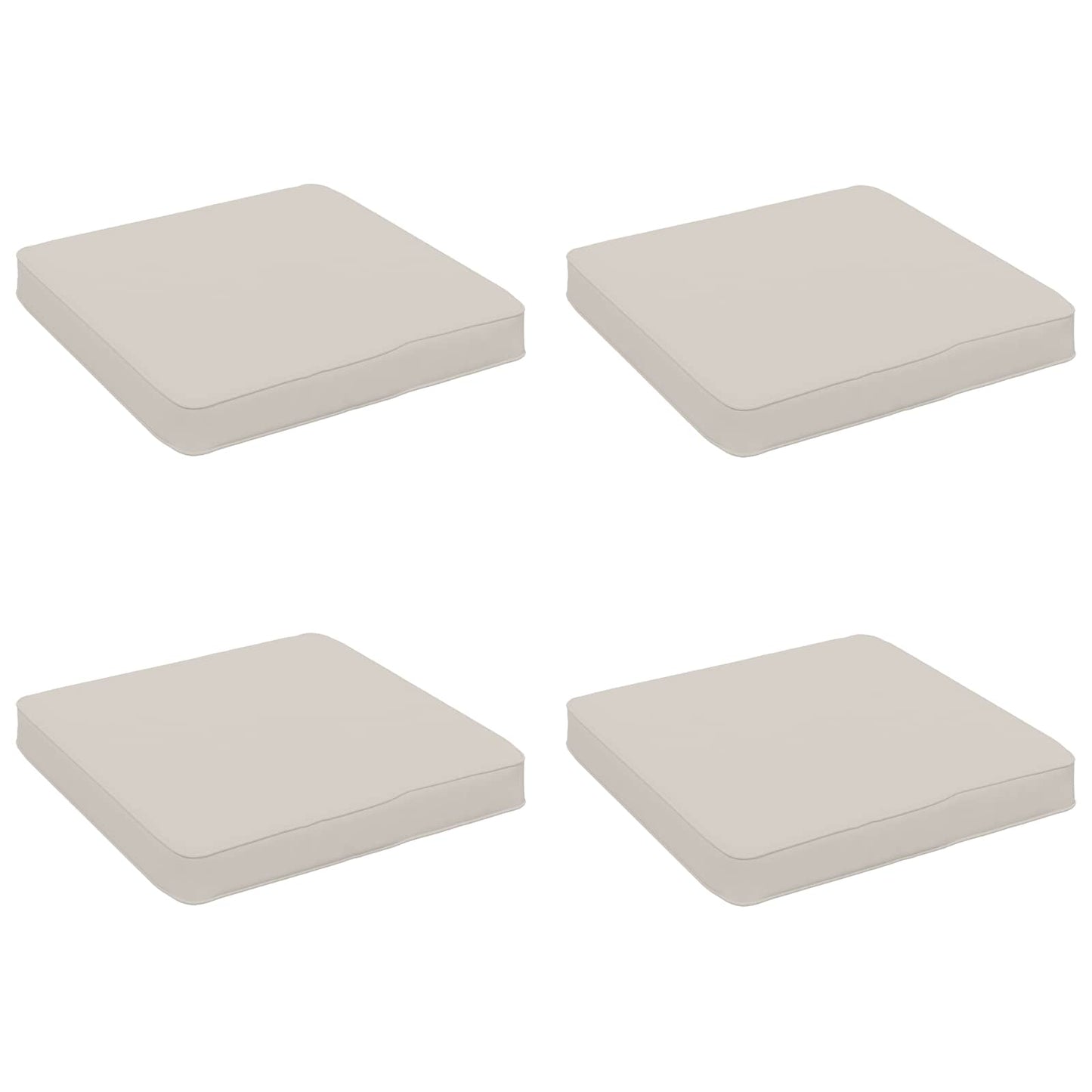 4-Stykke Sædepuder VUGHT 4 pcs 100% polyester Hvid