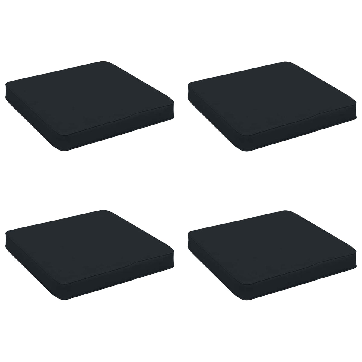 4-Stykke Sædepuder VUGHT 4 pcs 100% polyester Mørk blå