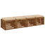 4-Stykke Sædepuder VUGHT 4 pcs 100% polyester Cremefarvet