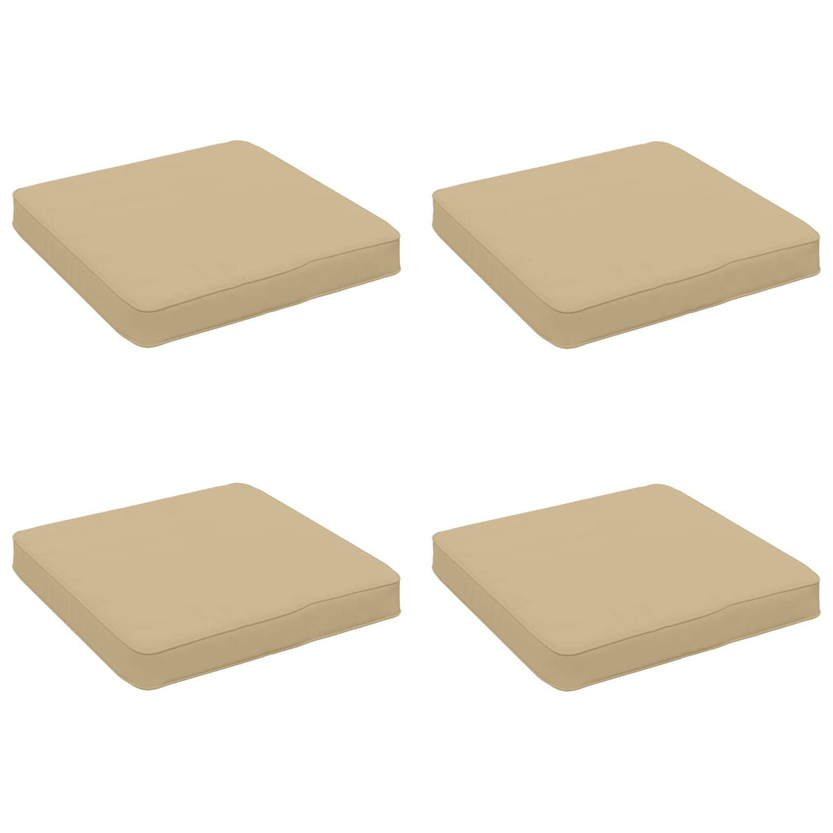 4-Stykke Sædepuder VUGHT 4 pcs 100% polyester Beige