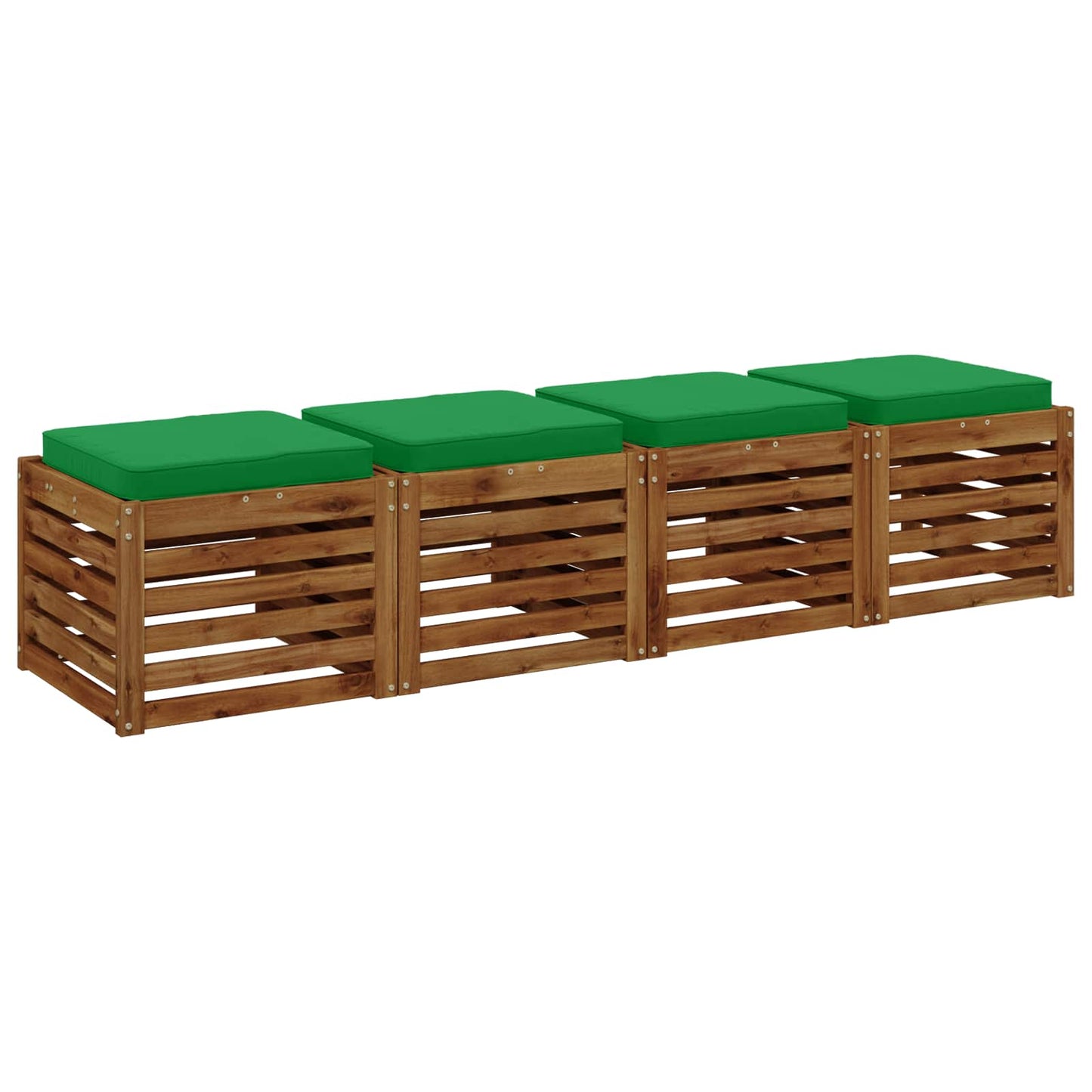 4-Stykke Sædepuder VUGHT 4 pcs 100% polyester Grøn