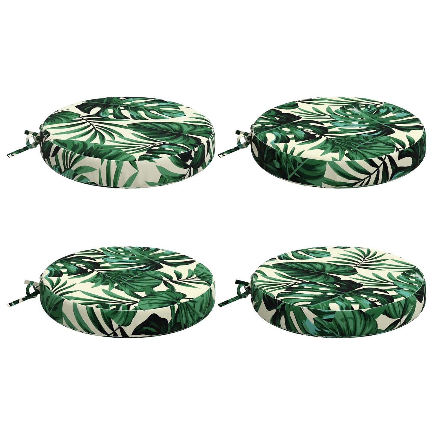 4-Stykke Sædepuder SOEST 4 stk. 100% polyester Bladmønster