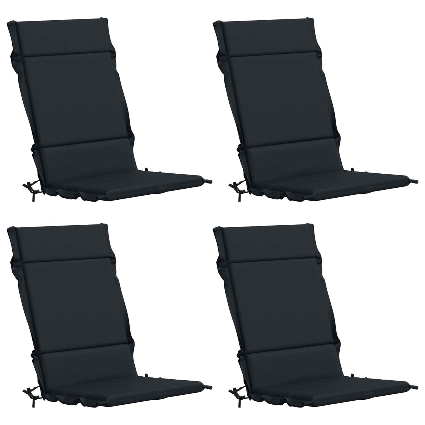 4-delt højt rygstol puder GEMERT 4 pcs 100% polyester Mørk blå