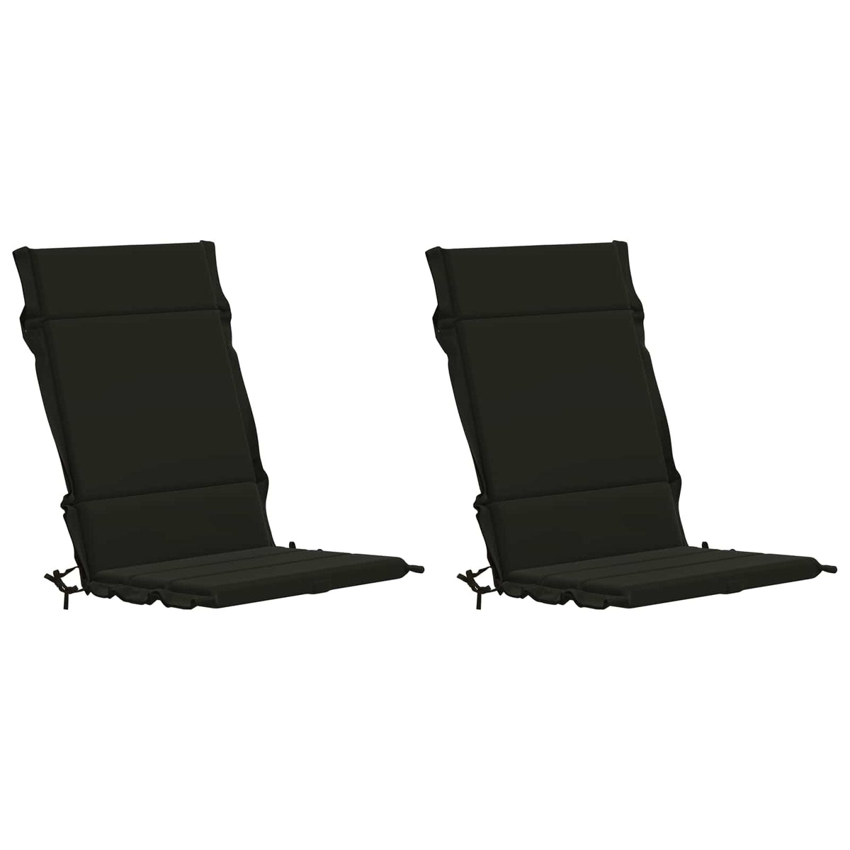 2-delt højt rygstol puder GEMERT 2 pcs 100% polyester Sort