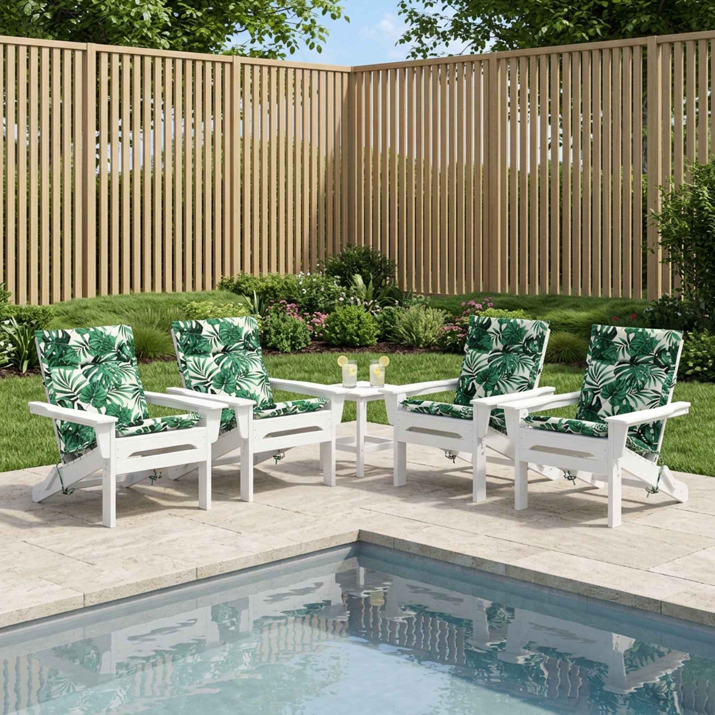 6-delt højt rygstol puder GEMERT 6 pcs 100% polyester