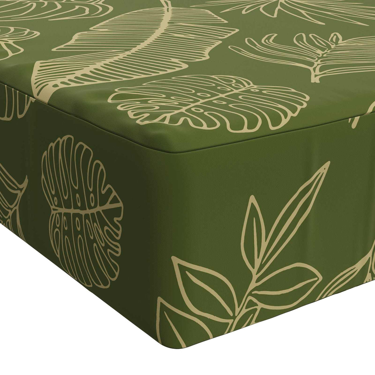 Sædehynde SOEST 100% polyester Bladdesign 120 x 60 x 15 cm