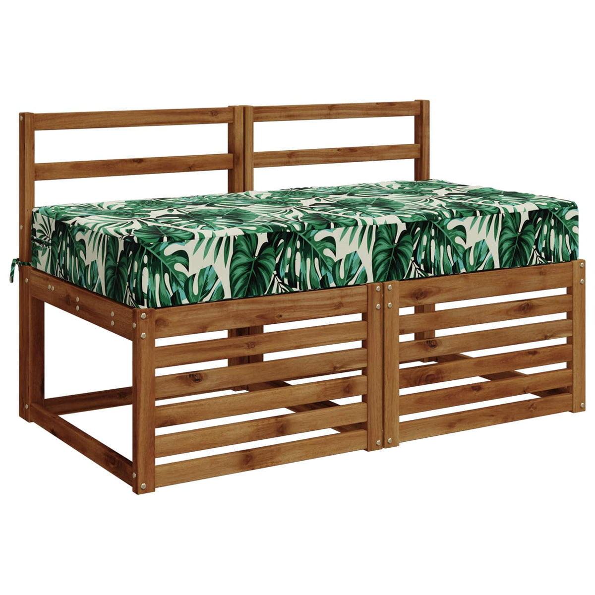 Sædehynde SOEST 100% polyester Bladmønster 120 x 60 x 15 cm