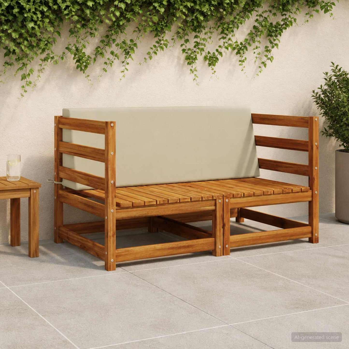 Ryghynde SOEST 100% polyester Lysegrøn 120 x 20 x 40 cm