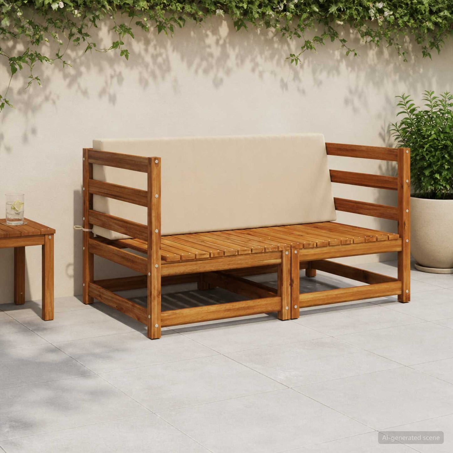 Ryghynde SOEST 100% polyester Beige 120 x 20 x 40 cm