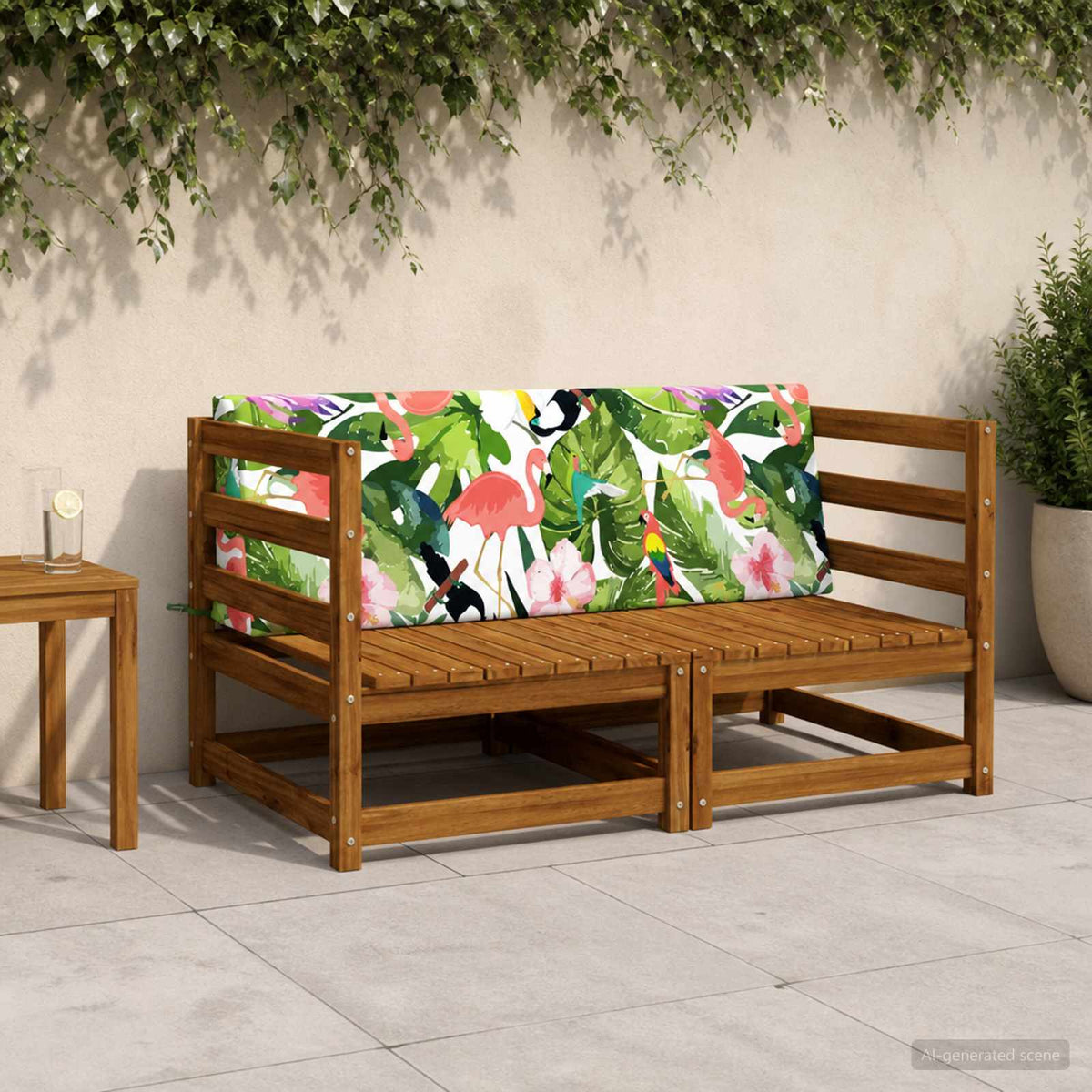 Ryghynde SOEST 100% polyester Flerfarvet 120 x 20 x 40 cm