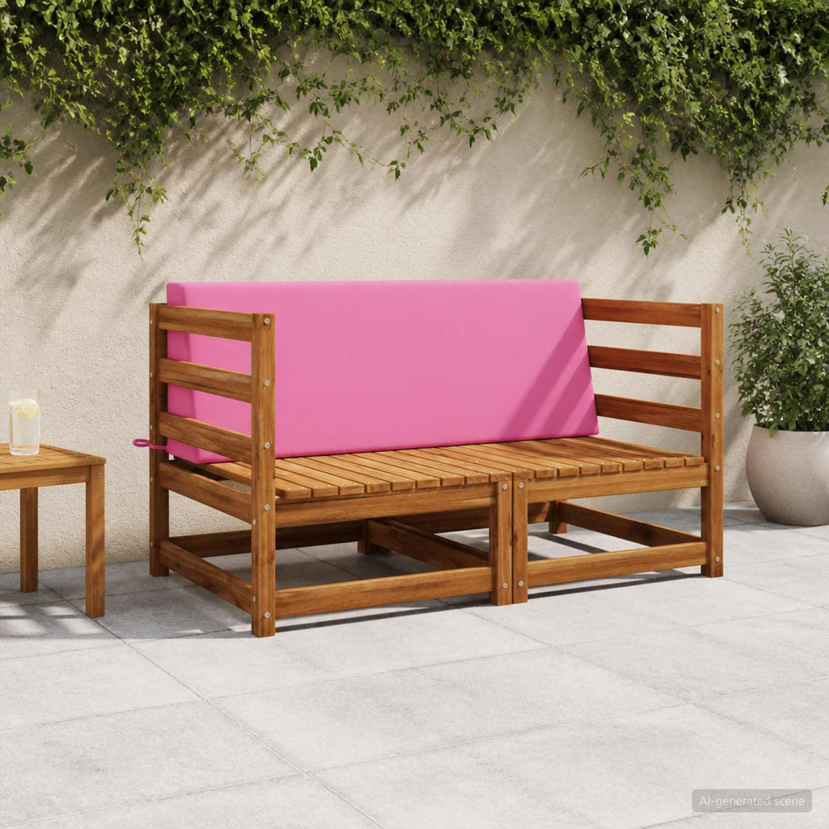 Ryghynde SOEST 100% polyester Lyserød 120 x 20 x 40 cm