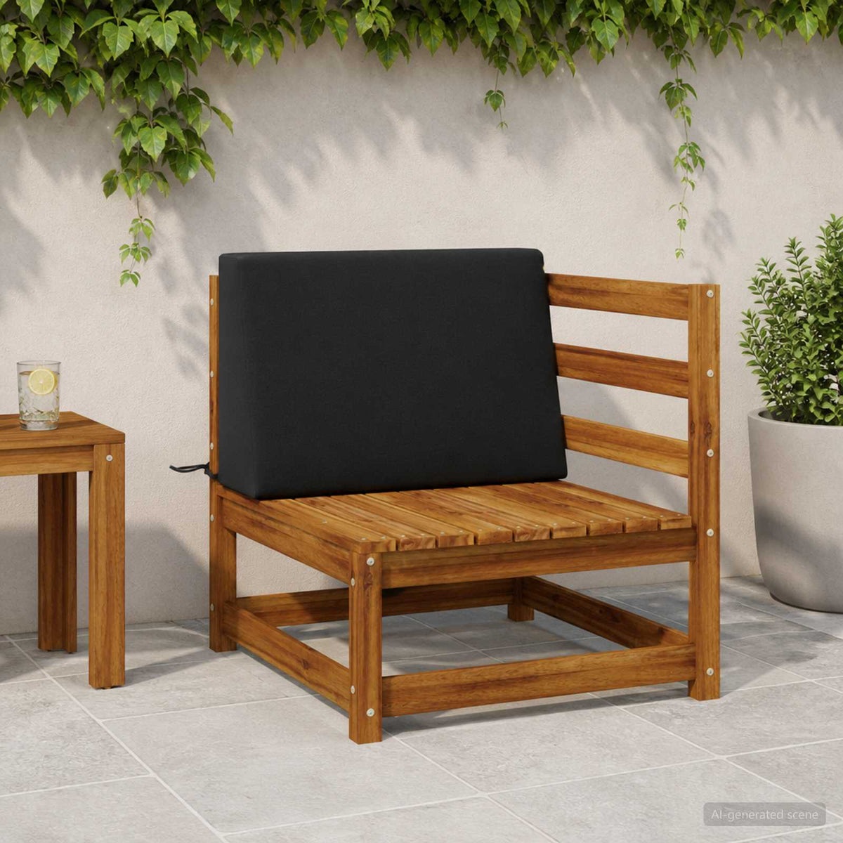 Ryghynde SOEST 100% polyester Sort 60 x 20 x 40 cm