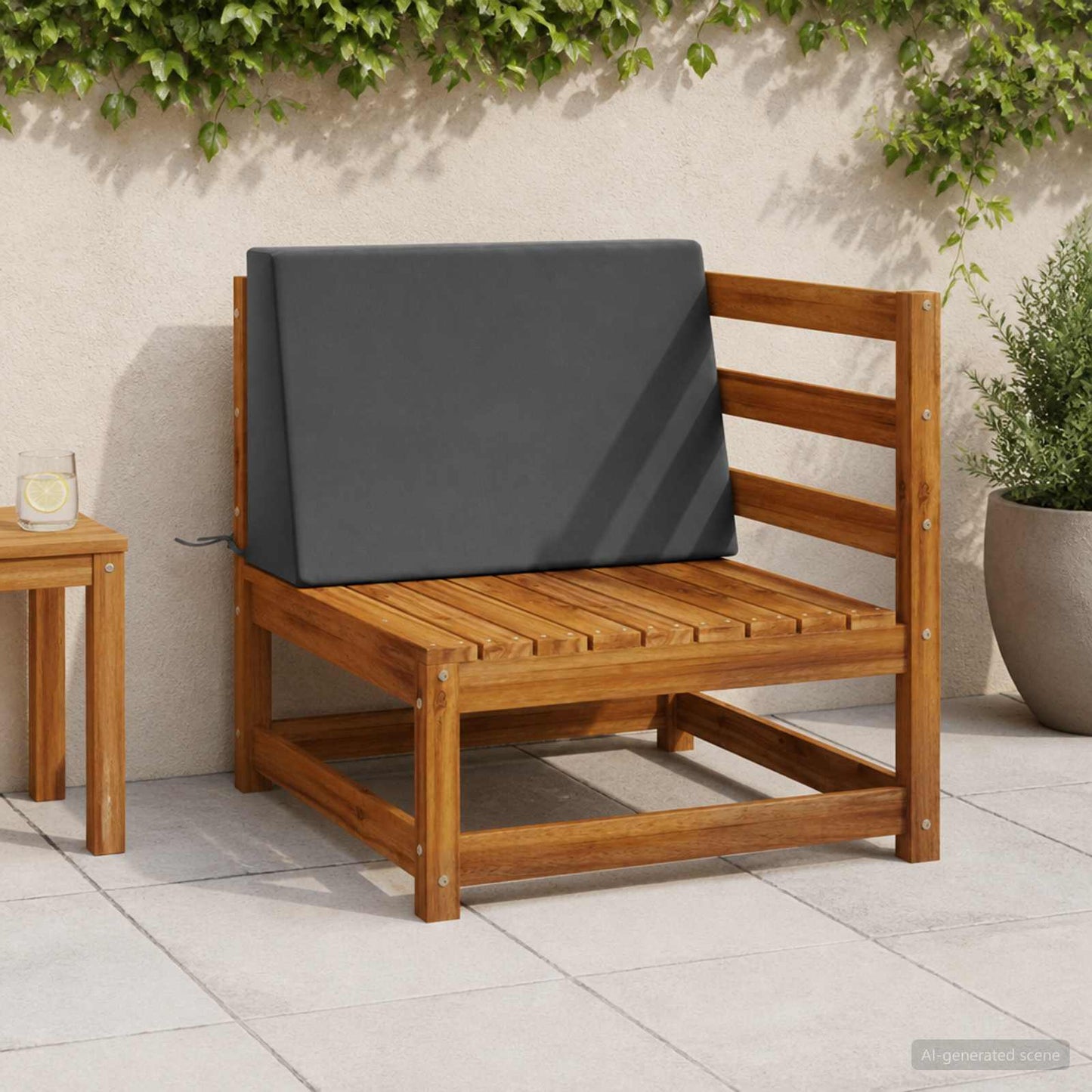 Ryghynde SOEST 100% polyester Antracit 60 x 20 x 40 cm