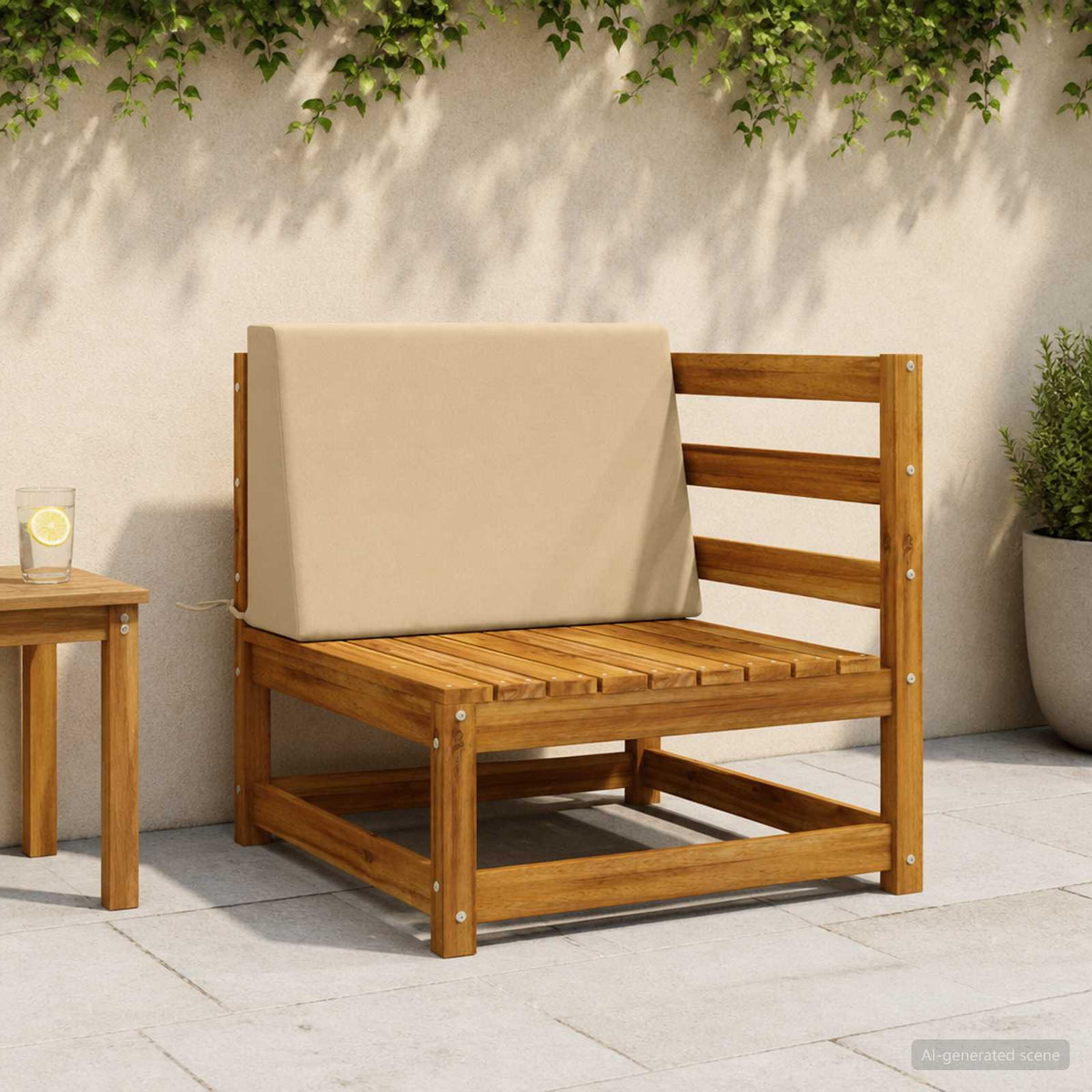Ryghynde SOEST 100% polyester Beige 60 x 20 x 40 cm