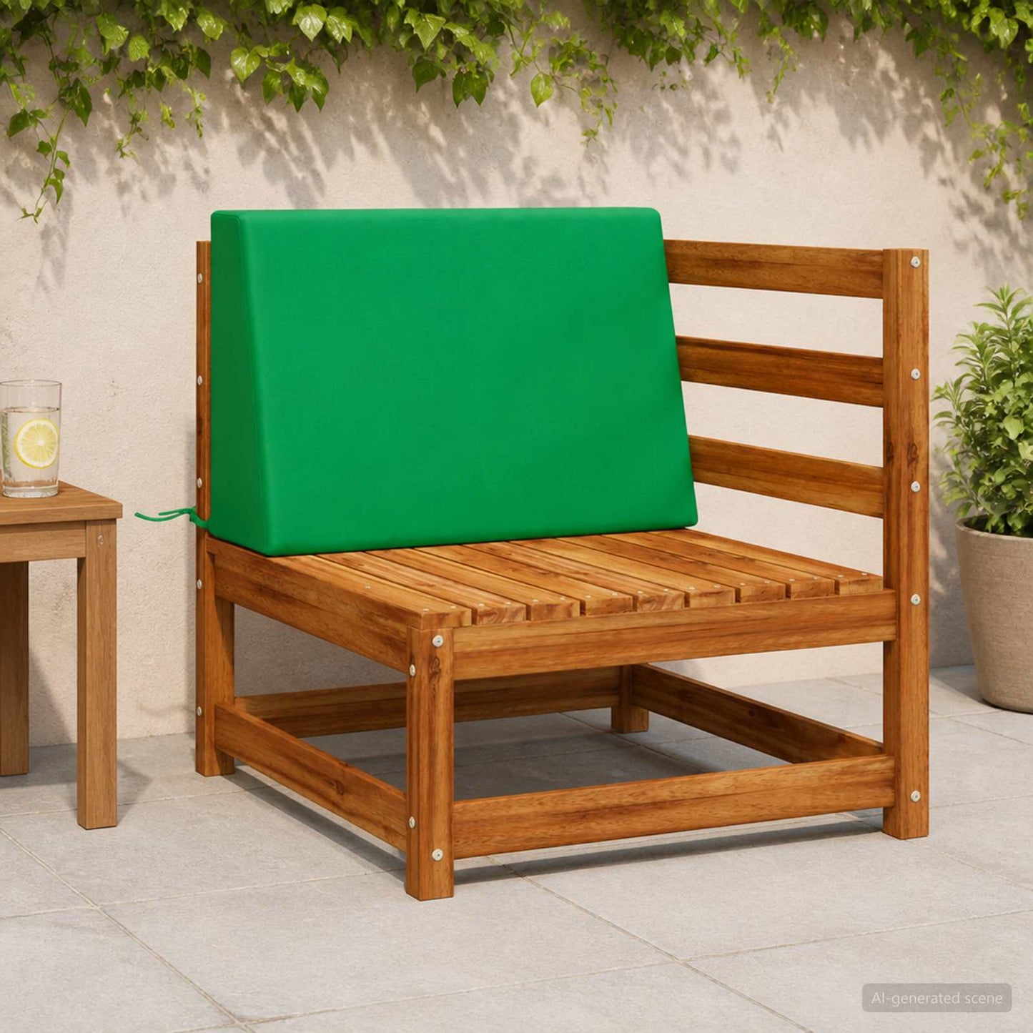 Ryghynde SOEST 100% polyester Grøn 60 x 20 x 40 cm