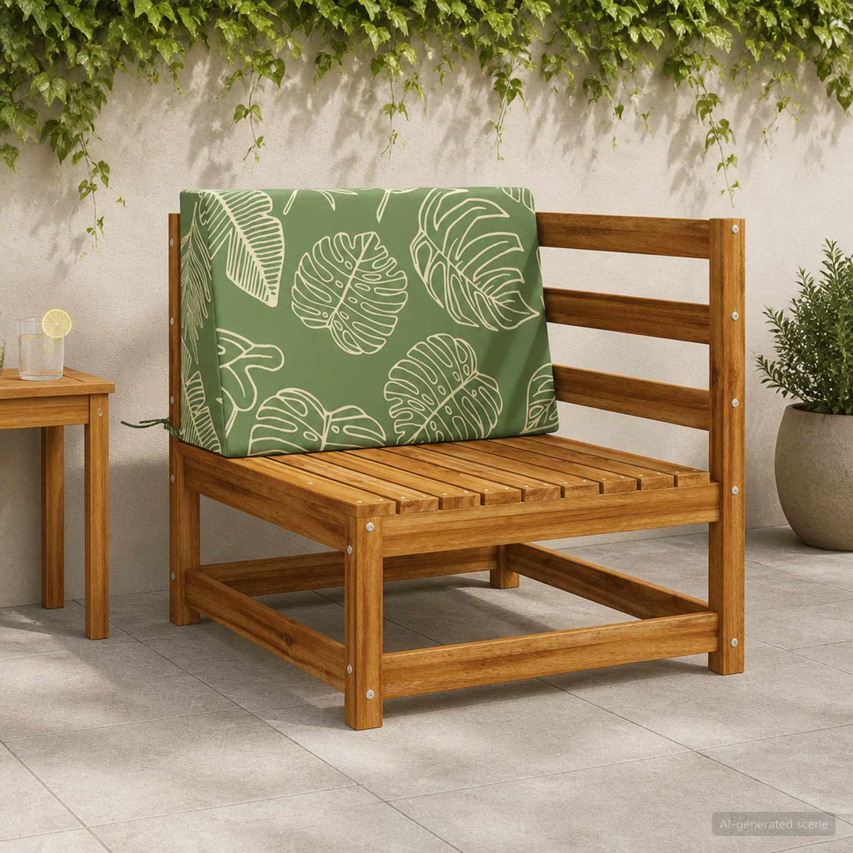 Ryghynde SOEST 100% polyester Bladdesign 60 x 20 x 40 cm
